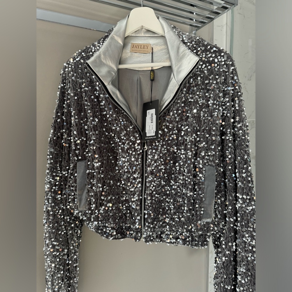 Silver Sequin Women's Jacket